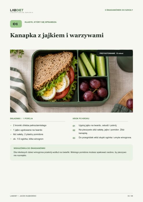 Przykładowa strona z przepisem pokazana na telefonie